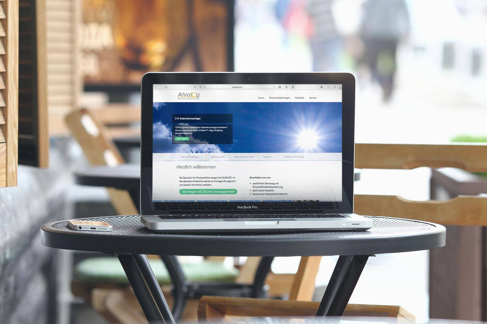Referenz - Wordpress Website Alvalog GmbH