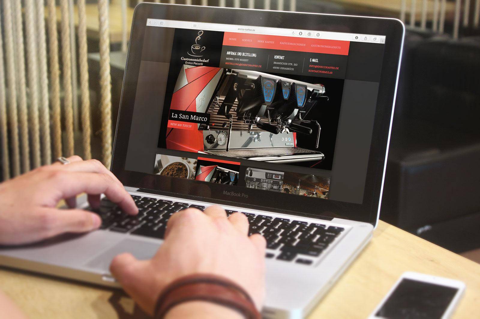 Referenz - Wordpress Website Caffee Enrico