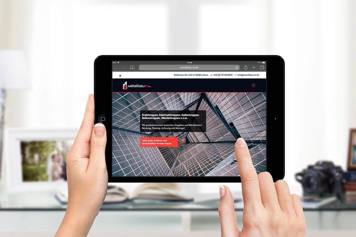 Referenz - WordPress SEO Betreuung Metallbau Er GmbH