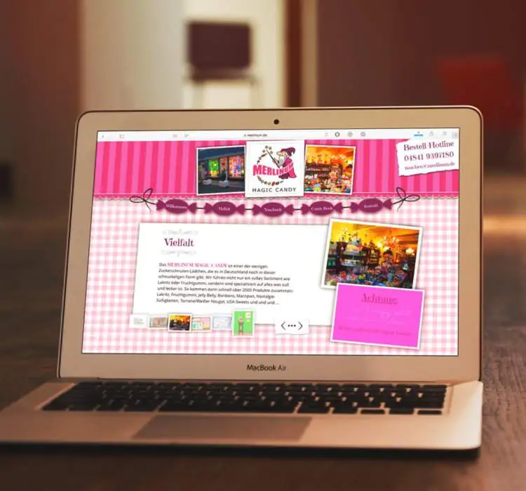 Der süßigkeiten-laden merlinum aus husum ist nun auch online erreichbar