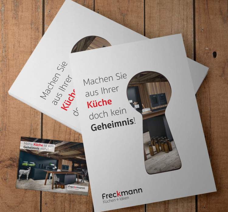 Flyer mit Gutschein-Karte – Küchen Freckmann GmbH & Co. KG