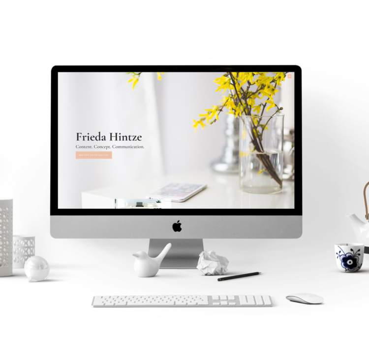 WordPress-Website – Frieda Hintze