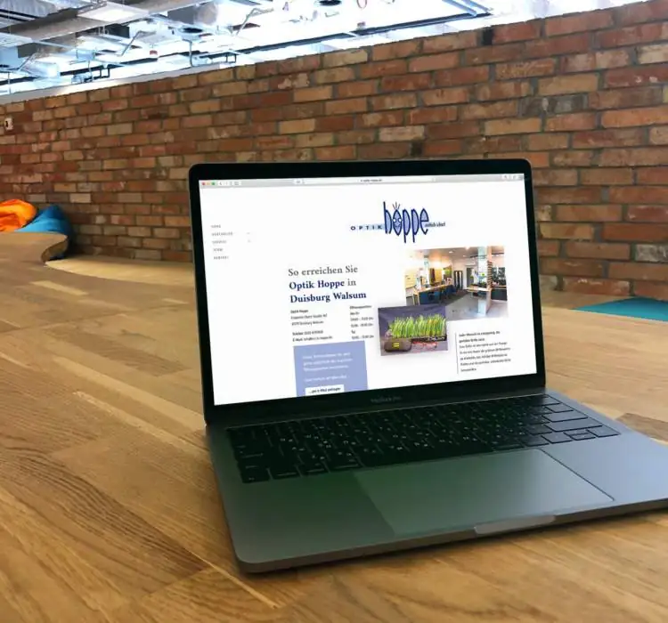 WordPress-Website – Optik Hoppe