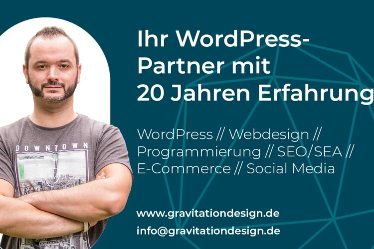 Wordpress agentur osnabrück: gravitationdesign – ihr partner für digitalen erfolg seit 20 jahren