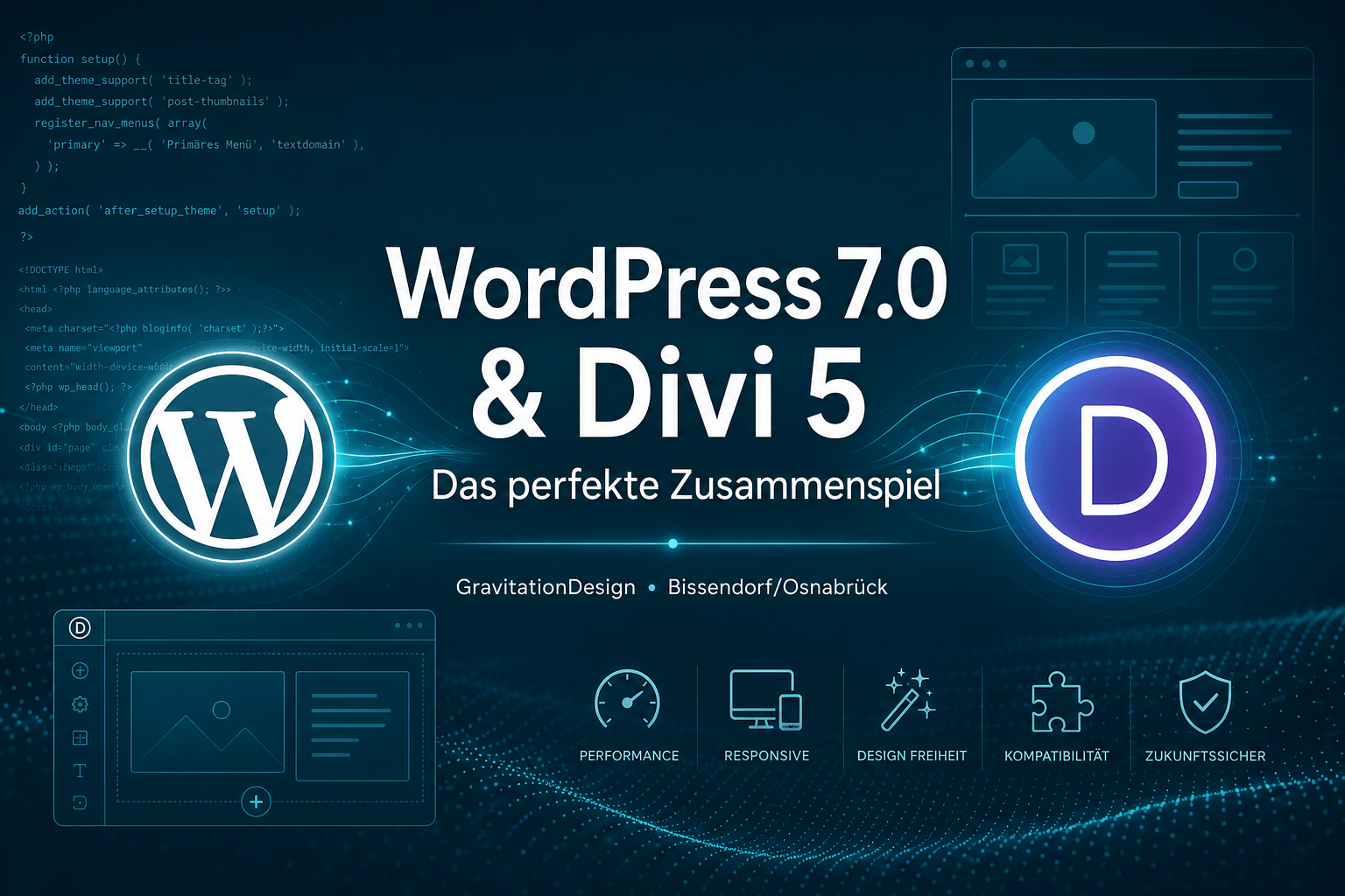 Startseite 4 Wordpress 7 und divi 5 – page builder trifft neues cms-update, gravitationdesign osnabrück